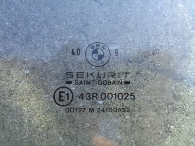 BMW E34 525i 1989 puerta delantera ventana vidrio lado izquierdo - tinte tintado OEM Foto 3 de 3