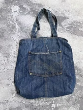 Innovo Jean Denim Purse Bag Double Handles
