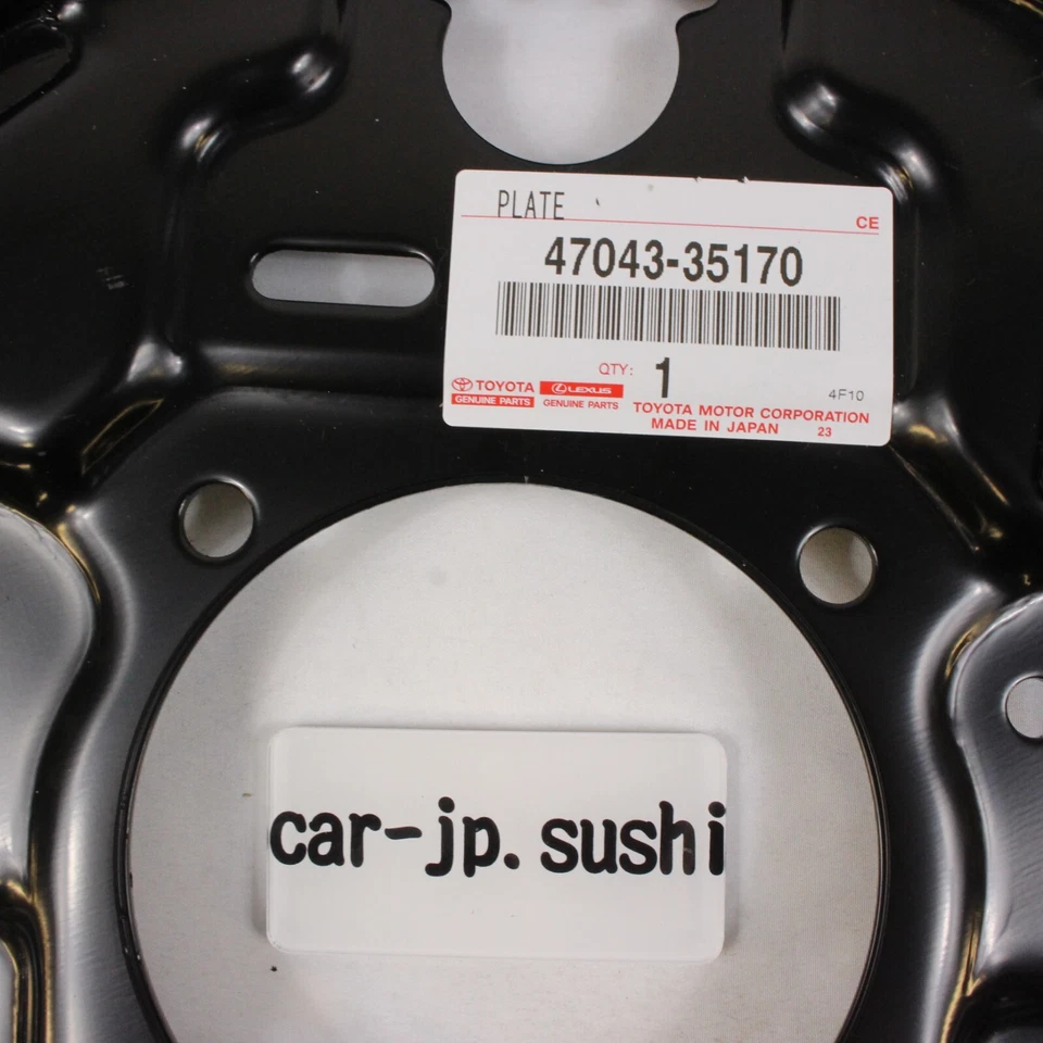 Placa de respaldo de freno trasera derecha Toyota genuina TACOMA RZN VZN 95-04 47043-35170 OEM Foto 4 de 4