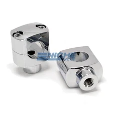 1" Aluminum Handlebar 2" Rise Mounts Clamps Risers
