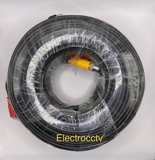 Black RG59 Siamese 100FT Premade, UL Rated, Premium HD 4K CCTV, BNC Video, Power