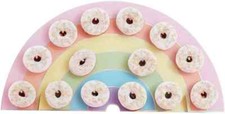 Ginger Ray Rainbow Kids Party Donut/Doughnut Wall Alternative Birthday Cake Stan