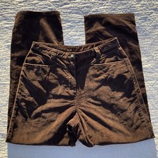 J. Jill Womens Vintage High Rise Pants 100 Cotton Brown Corduroy Size 14