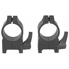 Warne Maxima Quick Detach Scope Ring 1" High for Weaver Style Base Matte Black