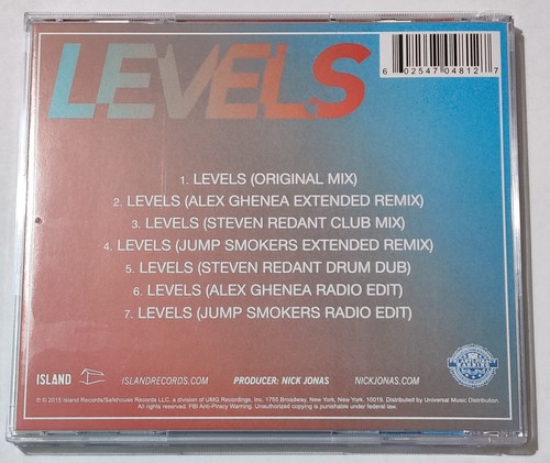 Nick Jonas - Levels. Remixes (CD, Maxi-Single, 7 tracks) 2015 - Picture 2 of 3