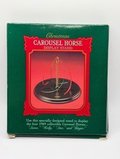 1989 HALLMARK CHRISTMAS CAROUSEL HORSES ORNAMENTAL DISPLAY STAND ONLY NEW