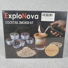 ExploNova Cocktail Smoker Kit with Torch Wood Chips Professional Bar Infuser Set