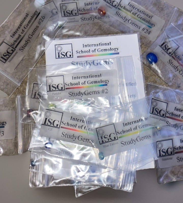 Genuine Gemstones. International School Of Gemology Study Gems Partial Set.
