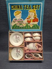 China Children's Tea Set Made in Japan - with Original Box Never Used 1940s -50s