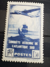 Timbre France 1936 N°320 atlantique sud 1f50 bleu neuf* infime trace  charnière