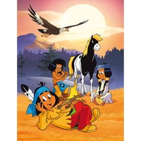 Kinderteppich Yakari Lagerfeuer | 100X133 Cm | Teppich Spielteppich