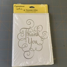 Hallmark Expressions Thank You Cards 6 Cards And Envelopes