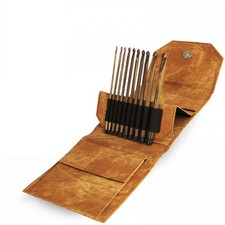 Lykke 6 Birchwood Crochet Hook Set with Brand Stitch Markers Umber 