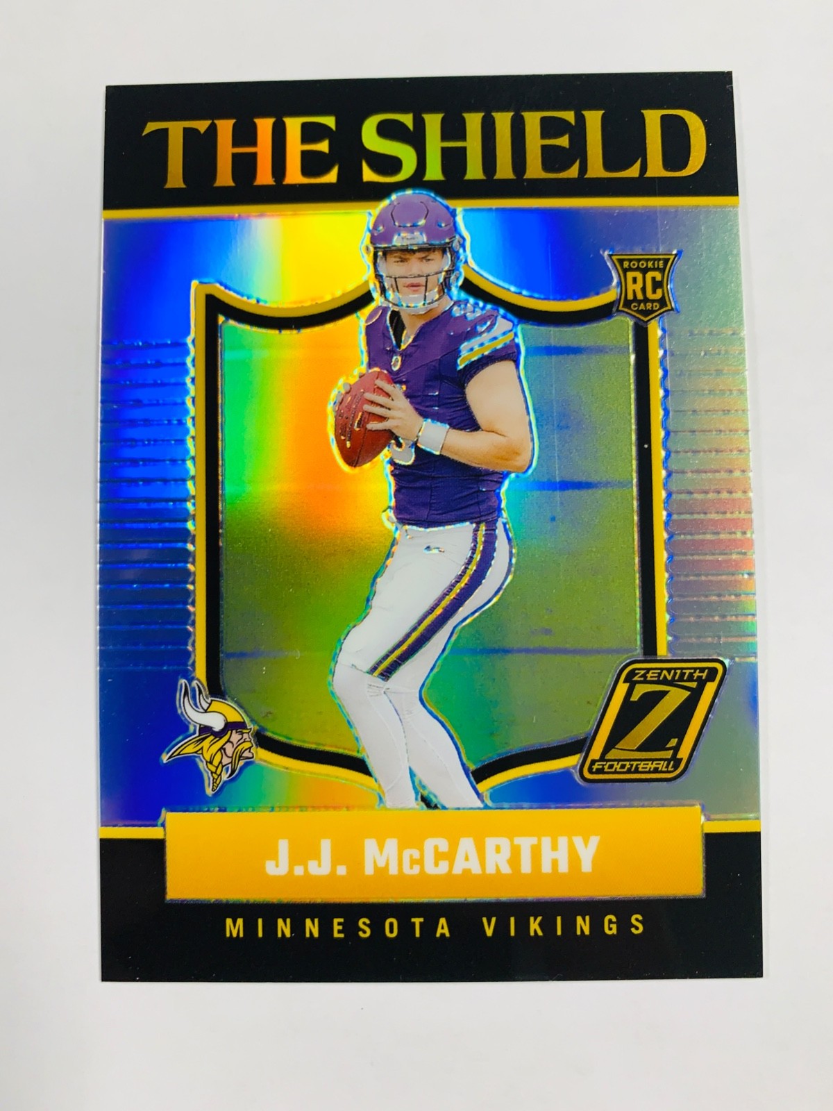 2024 ZENITH JJ MCCARTHY THE SHIELD CASE HIT ROOKIE #10 VIKINGS