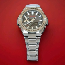G-Shock G-Steel Carbon Stainless Steel Solar Bluetooth Watch GST-B500D-1A 799