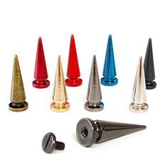 10 x 26mm Punk Cone Spikes Screwback Studs for DIY Leather Clothing Jacket NEW