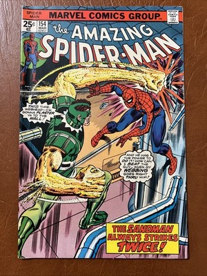 Amazing Spider-Man #154: VF- to VF+ Marvel Comics March 1976 $7 Ship RARE Cond