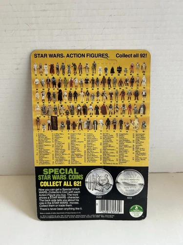 Vintage Star Wars Power Of The Force R2-D2 Coin Unpunched Kenner 1984 92 Back - Picture 12 of 24