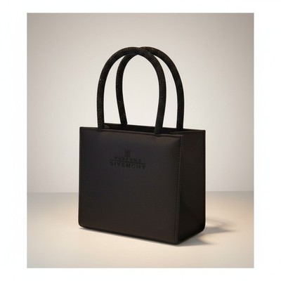 Givenchy Parfums Mini Tote Bag Black Beaded Handle Cosmetic Purse Elegant Luxury