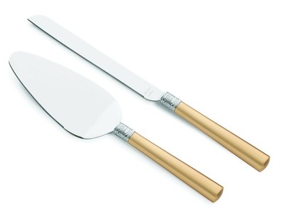 Wedgwood Vera Wang Love Cake Knife And Server Gold