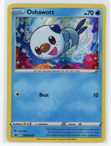 Pokemon TCG - Oshawott SWSH222 - Sword & Shield Promos - Holo
