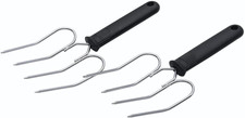 Poultry Lifting Forks, Turkey and Meat Lifters, Stainless Steel, 22 X 9 Cm, Set 