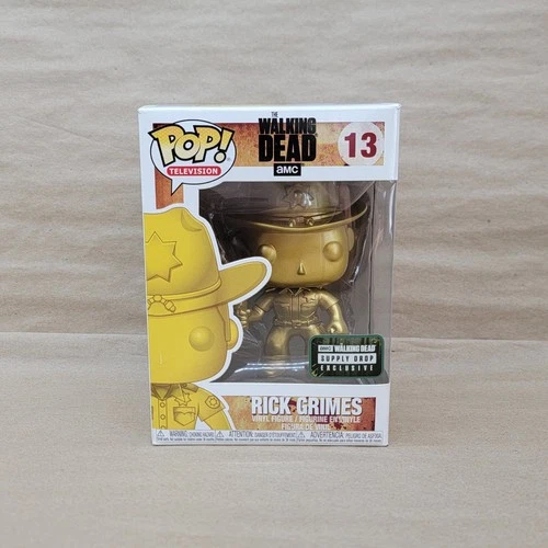 Funko Pop! Vinyl: The Walking Dead - Rick Grimes (Gold) Supply Drop Exclusive