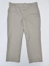 Quince Ecru Ponte Pants - Straight Leg - Faux Pockets XL 34 x 24
