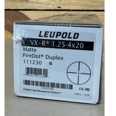 Leupold VX-R 1.25-4x20 Matte FireDot Duplex Illuminated Rifle Scope