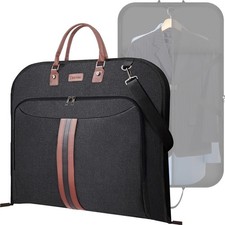 Baleine Garment Bag Black Travel Suit Carrier