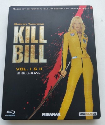 Kill Bill Vol 1 + 2 Tarantino Blu-ray Steelbook Erstauflage mit Postkarten Uncut