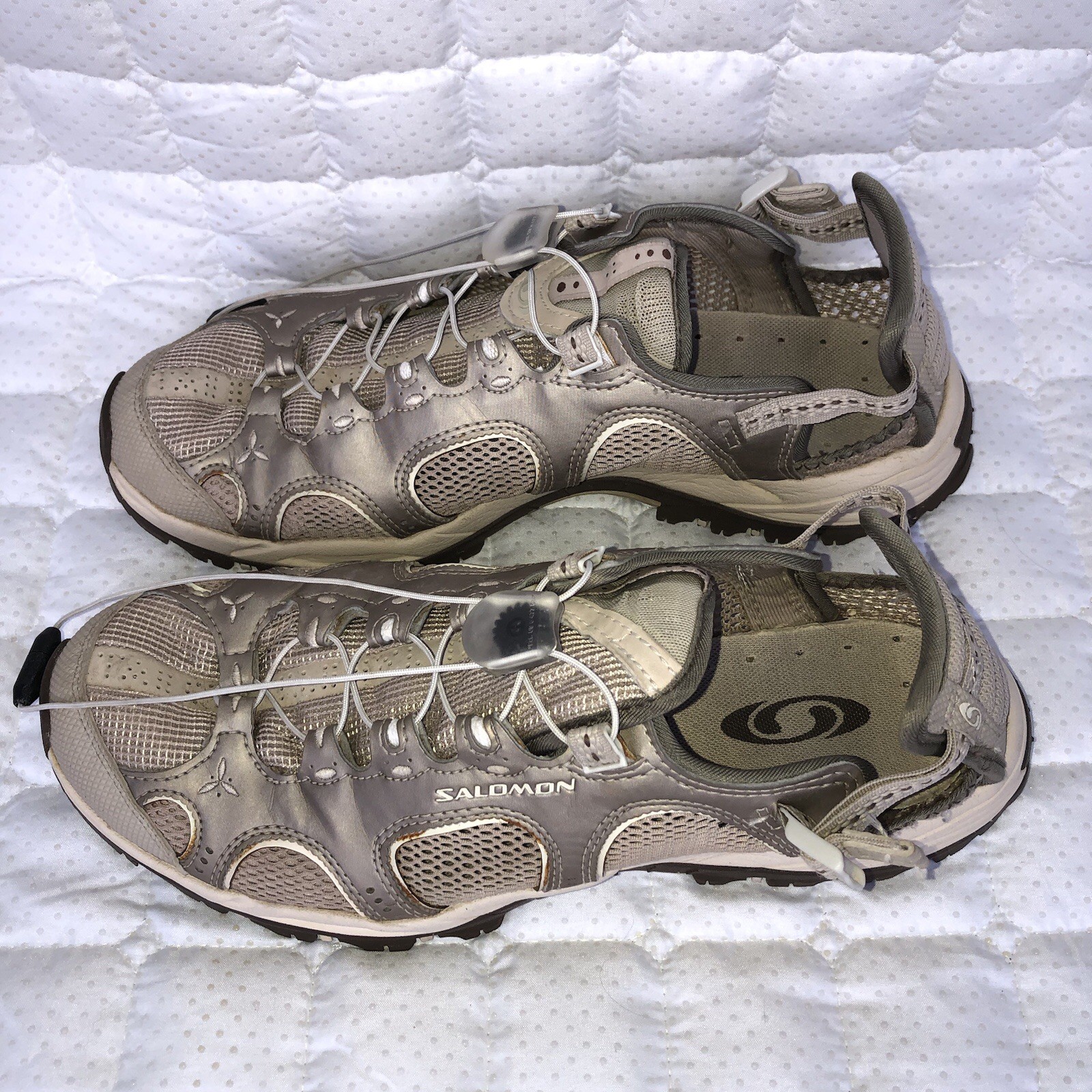 Scarpe da tennis Salomon donna Contagrip acqua escursionismo abbronzate misura 9 5