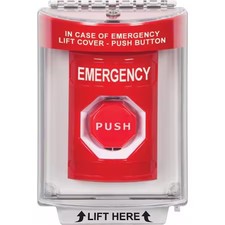 Safety Technology International Ss2045em-En Emergency Push Button, Momentary