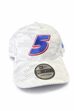 Men's New Era White Kyle Larson 39THIRTY Graded Flex Hat