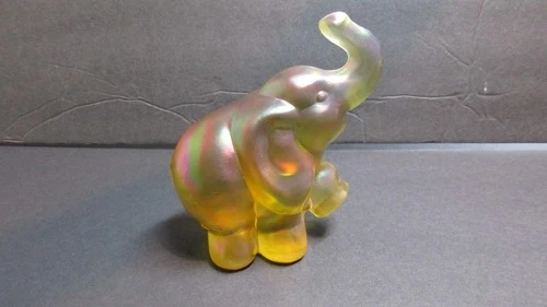 Fenton Carnival Glass Elephant