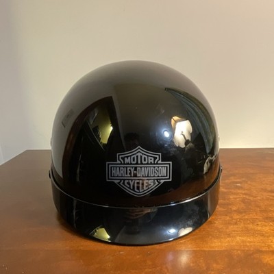 Harley Davidson Black Stock ll Dot Motorcycle Half Helmet Size XS