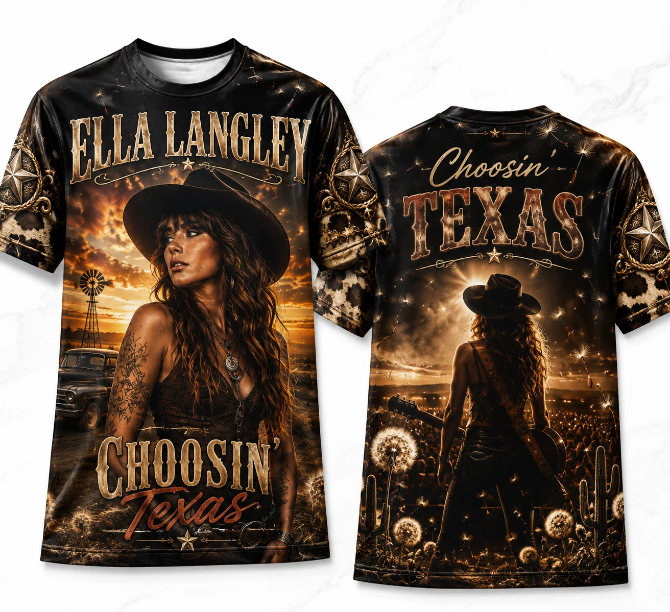 Choosin' Texas Ella Langley 3D T Shirt Full Size