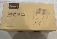 Naipo Shiatsu 3D Rotating Massager  With Heat For Neck & Shoulder - MGS-150D