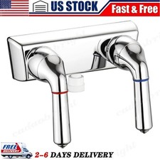 RV Shower Faucet - 4" Dual Lever Shower Valve Diverter with Hot/Cold Control