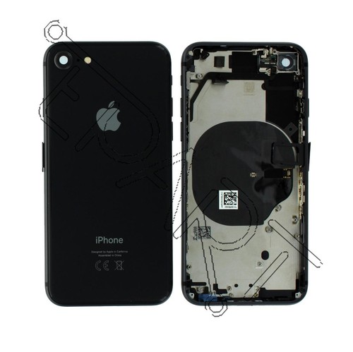 Apple iPhone 8 Rückseite Gehäuse Case mit Komponenten Space Grau - Bild 1 von 1