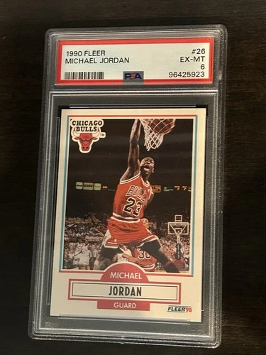 Michael Jordan 1990 Fleer #26 PSA 6