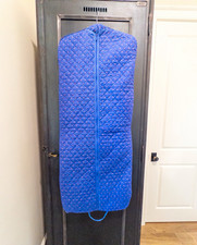 Vintage Lillian Vernon Quilted Floral Garment Bag   Travel Clothes Storage Bag