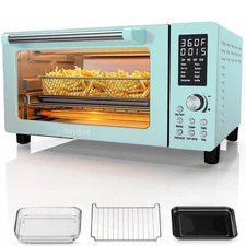 Bravo Pro Smart 21QT Toaster Oven Air Fryer Combo, Convection Oven Countertop...