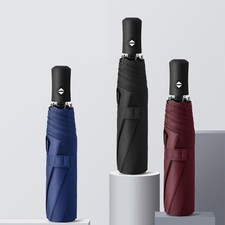 Automatic Umbrella Eight Bone Vinyl Sunshine and Rain Dual-purpose Sun Umbrella