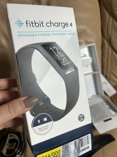 Fitbit Charge 4 advanced fitness Activity Tracker box and charger - Picture 2 of 15
