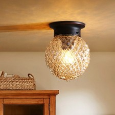 Modern Small Globe Semi Flush Mount Ceiling Lamp Glass Shade Ceiling Light Decor Modern Small Globe Semi Flush Mount Ceiling Lamp Glass Shade Ceiling Light Decor