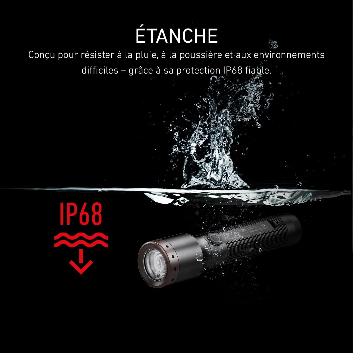 Lampe torche rechargeable P5R Core puissante LED de 500 lumens - 2