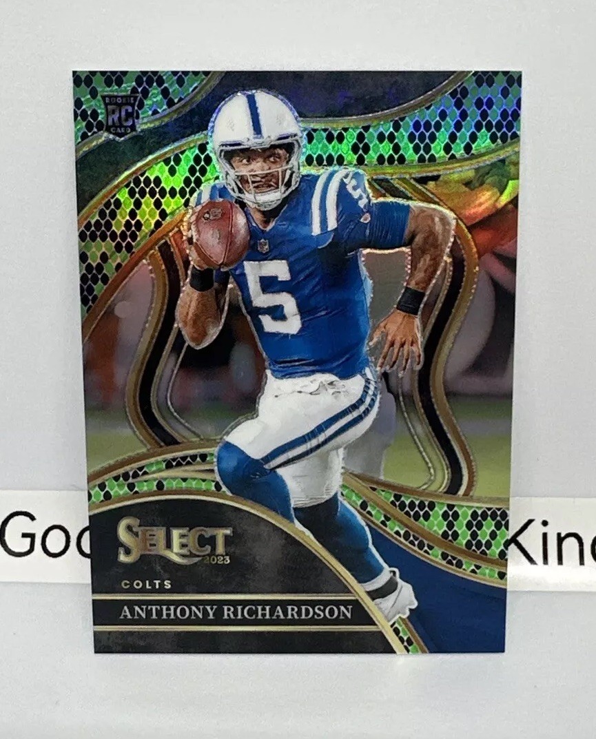 2023 Panini Select Club Level Green & Black Snakeskin /2 #297 Anthony Richardson