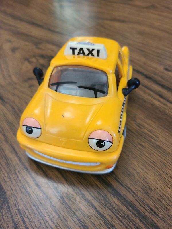 VTG Chevron Car TYLER TAXI NO.6 Toy Vehicles USED