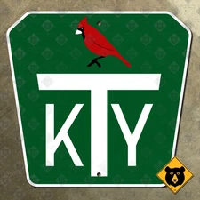 Kentucky Turnpike highway marker road sign route shield 1954 Louisville 12x12
